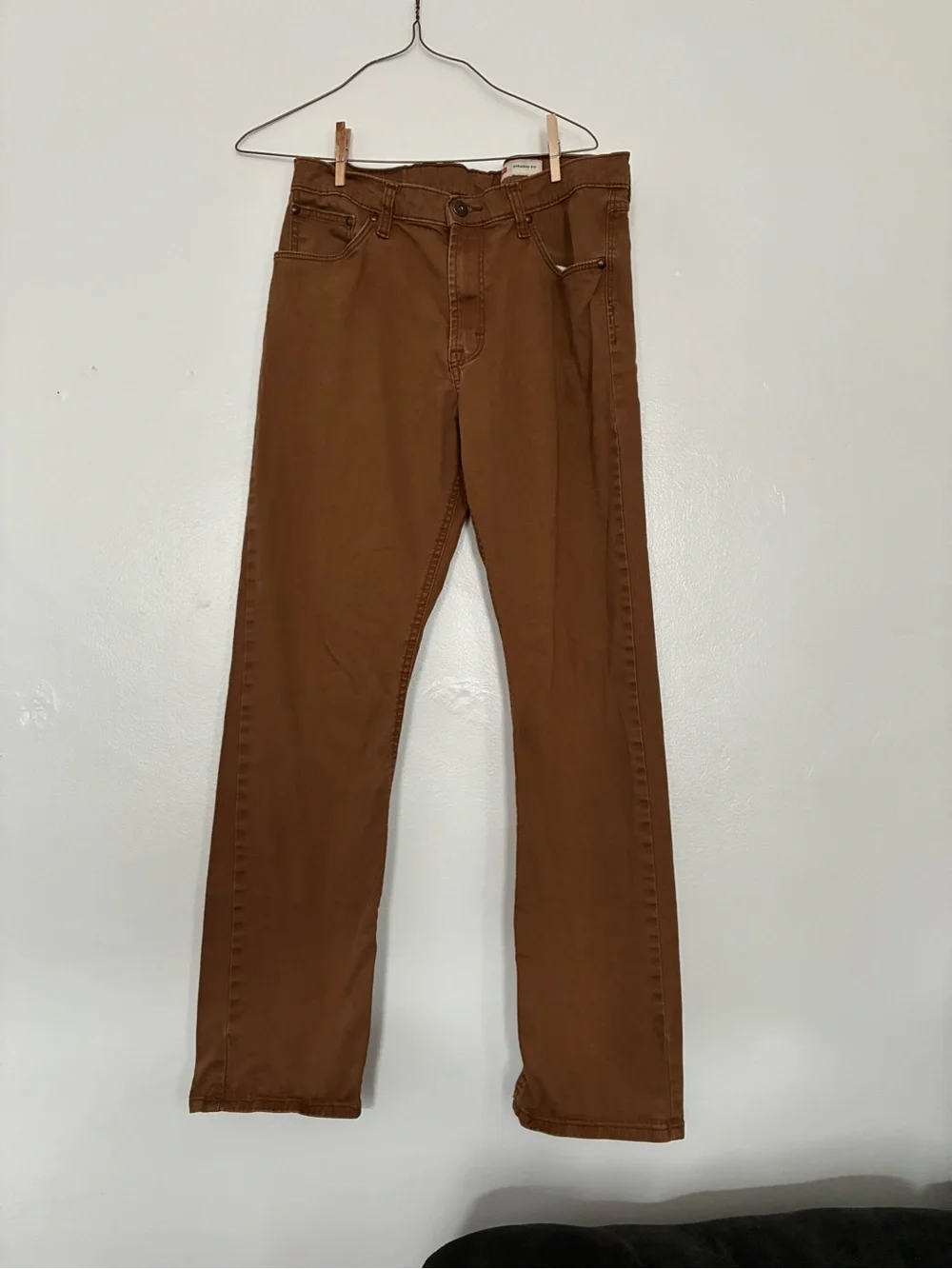 Wrangler Brown Straight Fit Jeans